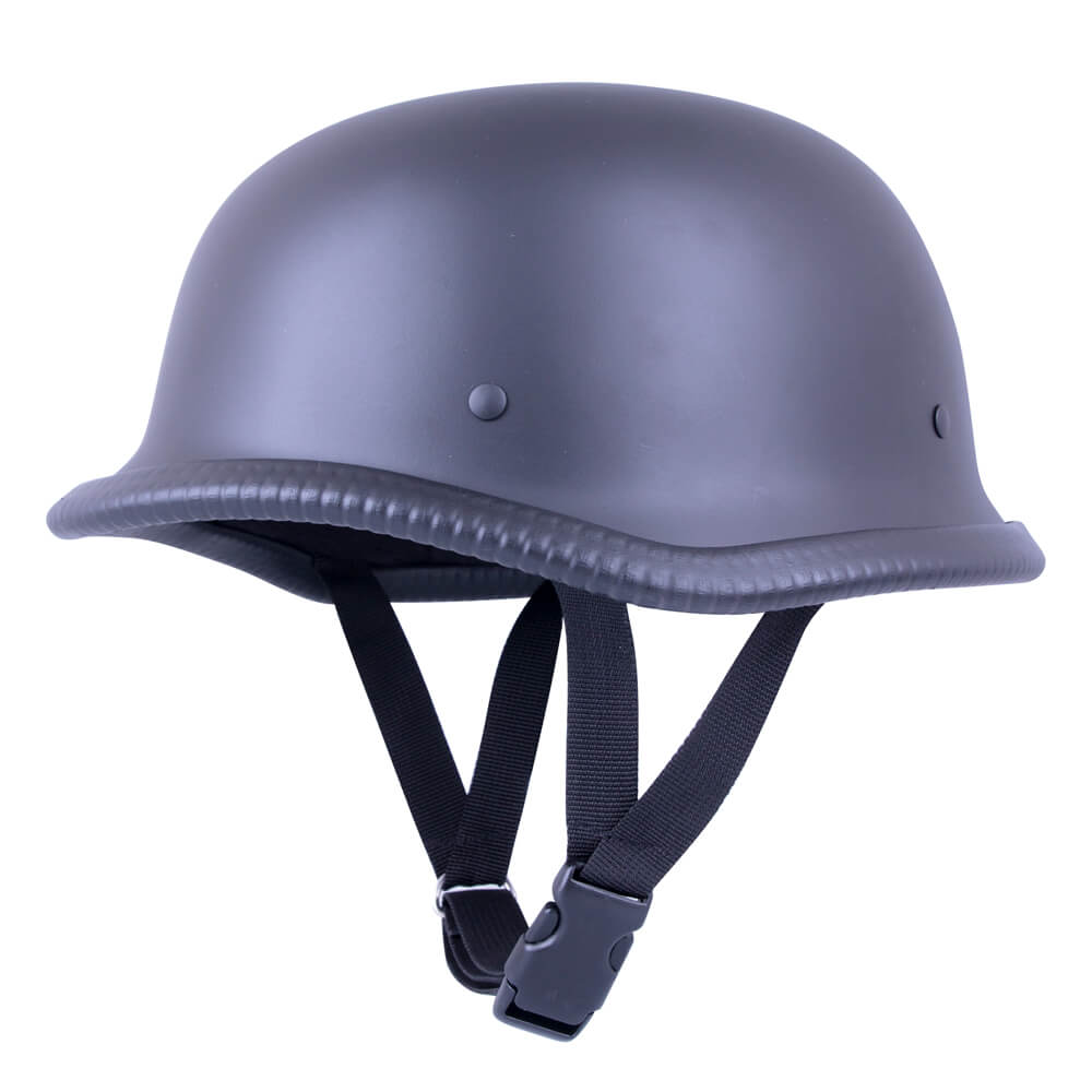 Retro otevřená moto helma Sodager DH-001  matně černá  L (59-60) - matně černá