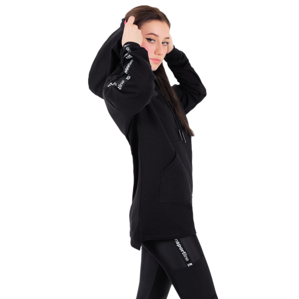 Dámská mikina inSPORTline Overhoodie černá S - Obrázek 4