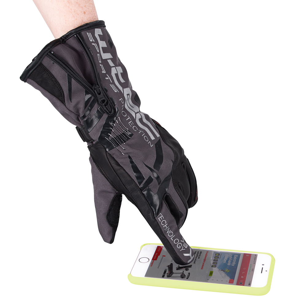 Moto rukavice W-TEC Kaltman černo-šedá S (obrázek 4)