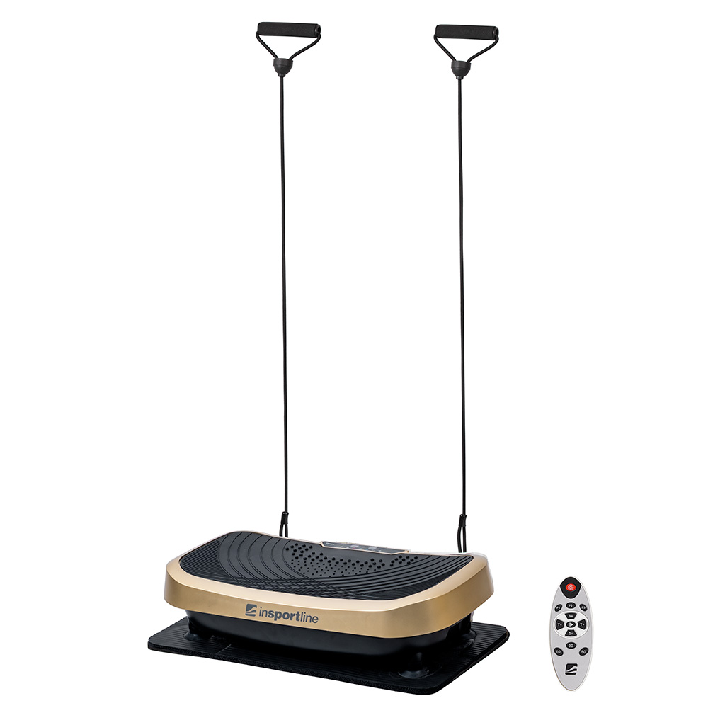 Vibrační plošina inSPORTline Devyn champagne