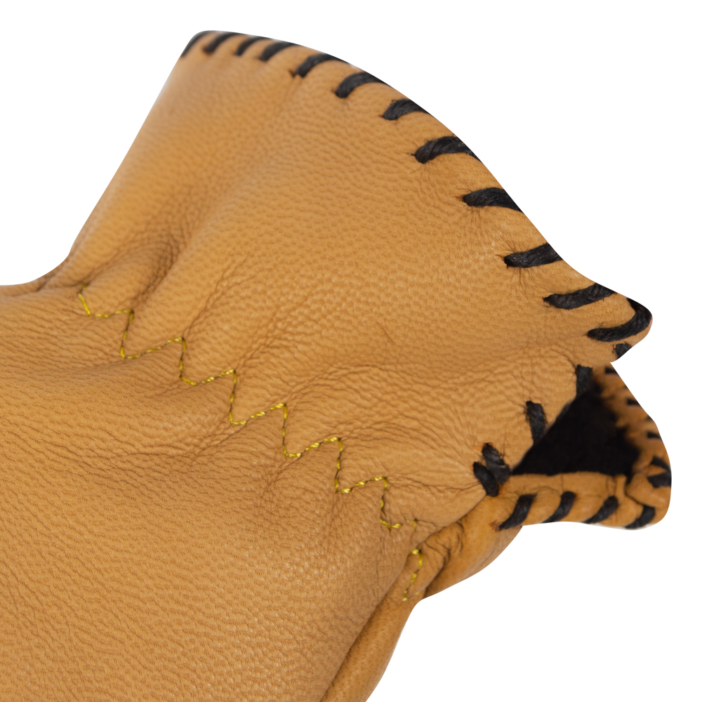 Kožené moto rukavice W-TEC Black Heart Skull Gloves camel S - Obrázek 4