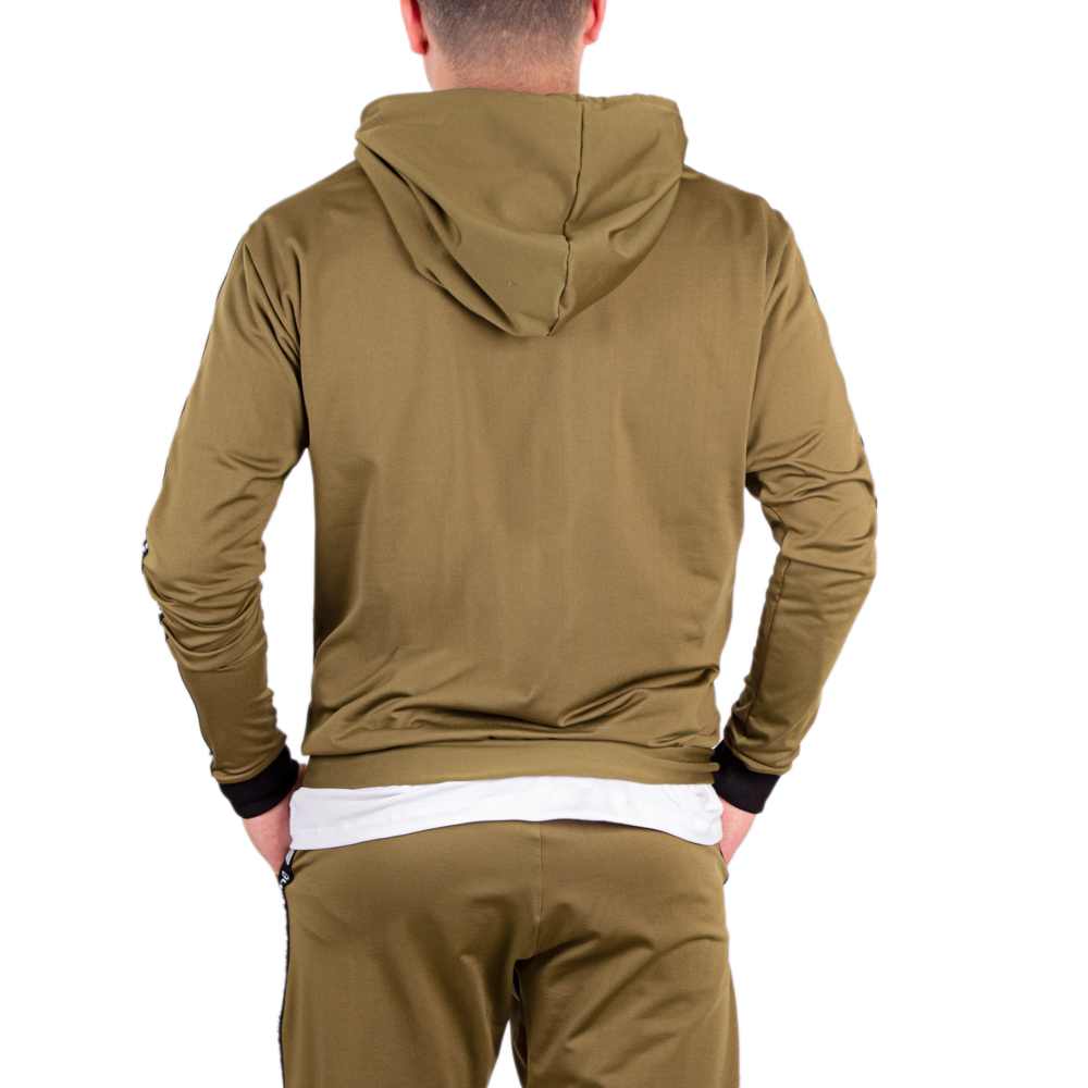 Pánská mikina inSPORTline Straphoodie khaki M (obrázek 5)