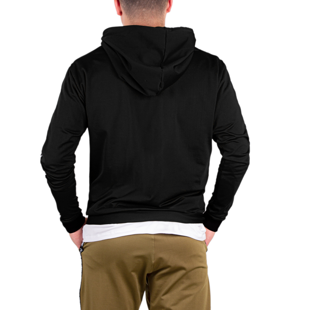 Pánská mikina inSPORTline Straphoodie khaki M (obrázek 3)