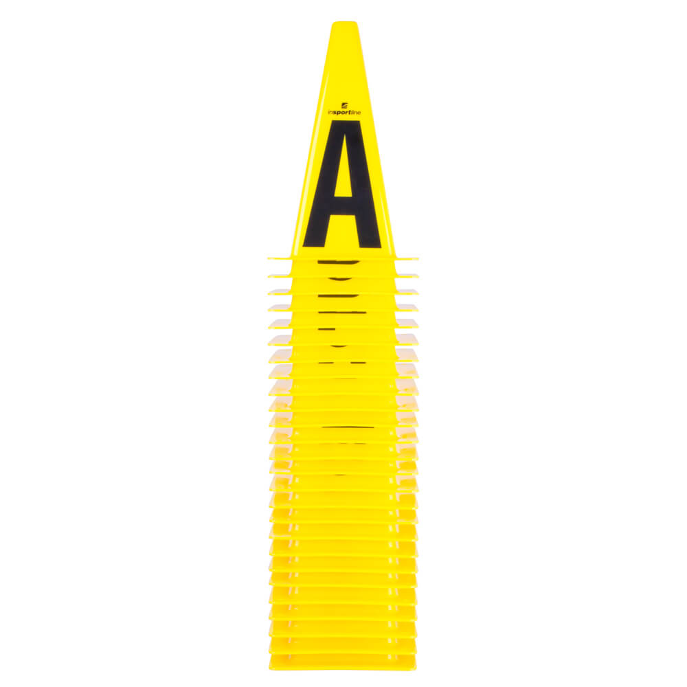 Plastové kužely inSPORTline Alphabet 23 cm (obrázek 3)