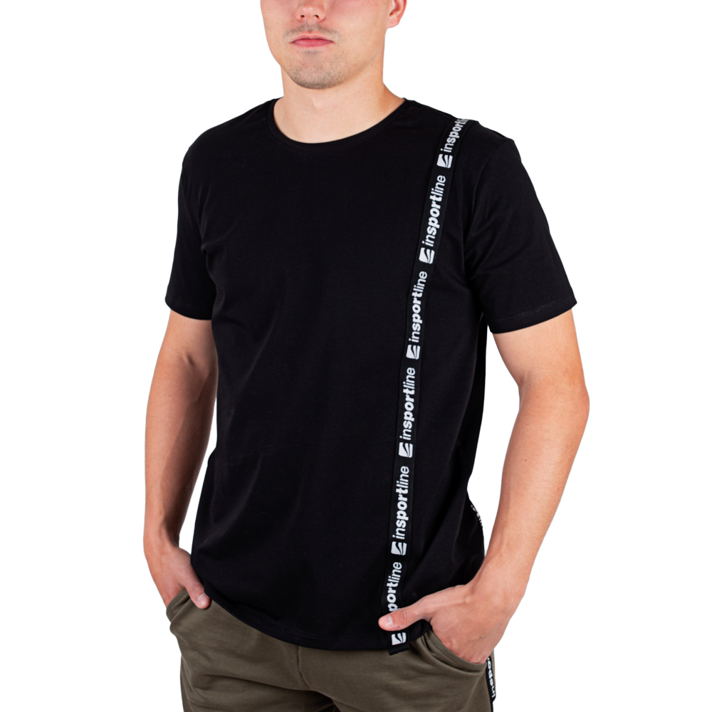 Pánské triko inSPORTline Sidestrap Man černá - L