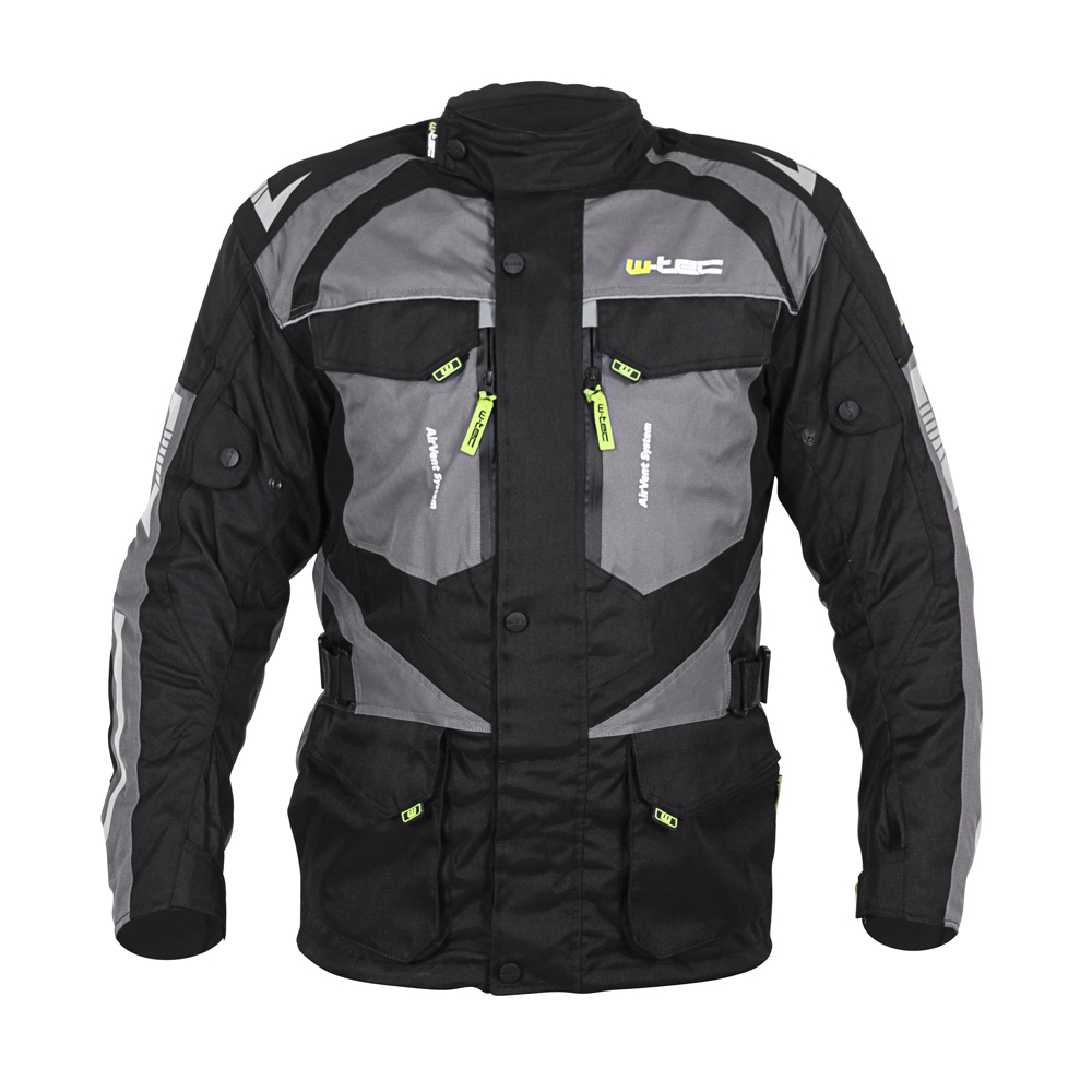 Pánská moto bunda W-TEC Burdys Evo černo-šedá - 3XL