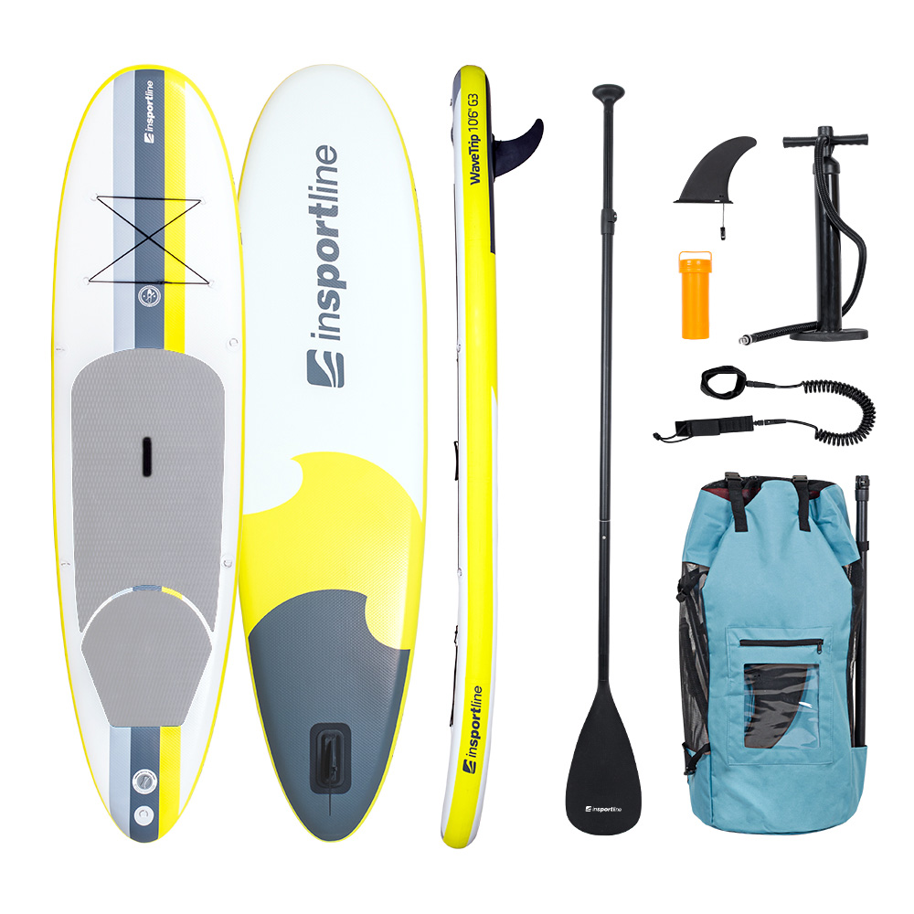 Paddleboard s příslušenstvím inSPORTline WaveTrip 10'6" G3