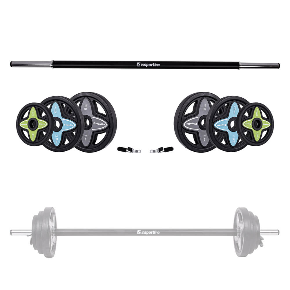 Činkový set inSPORTline Pumpstar 2-20 kg - 2.jakost