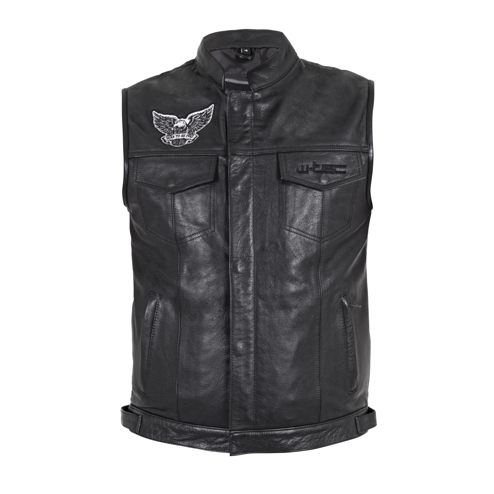 Pánská moto vesta W-TEC Midvora černá - 4XL