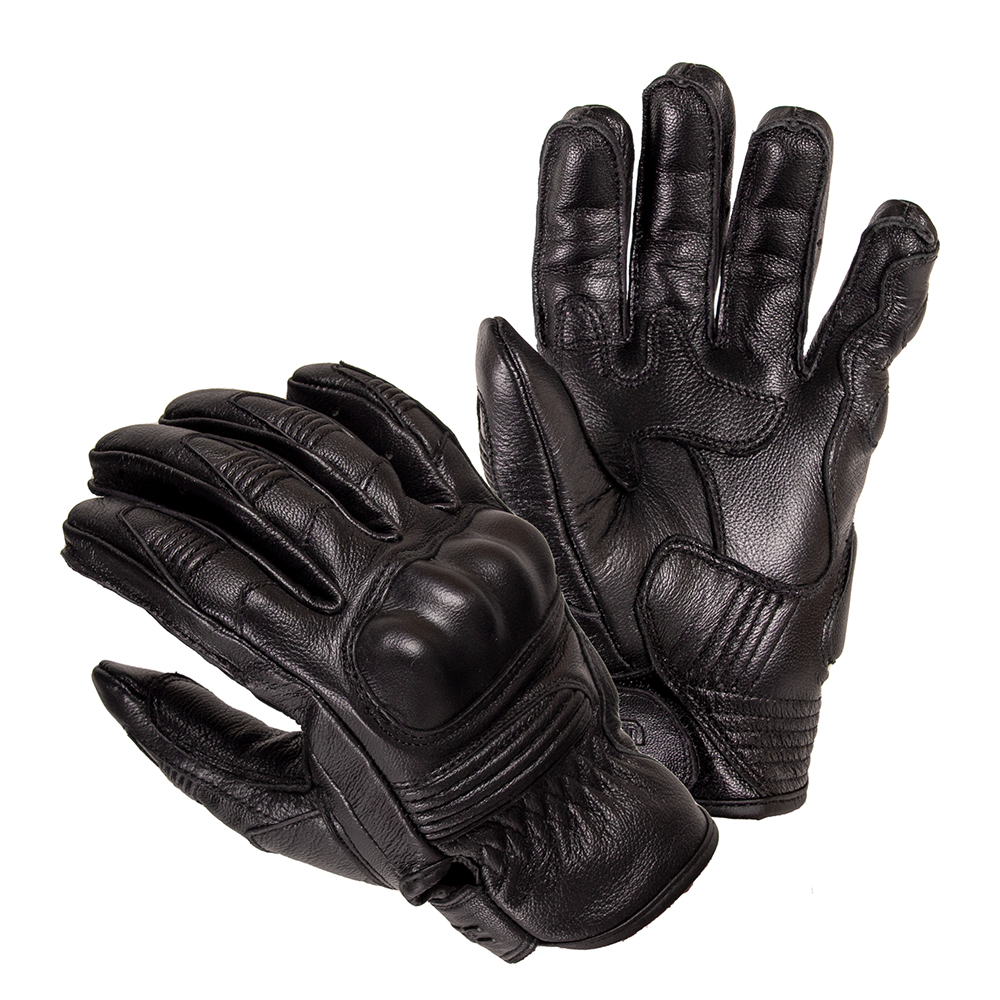 Kožené moto rukavice W-TEC Trogir černá - 3XL