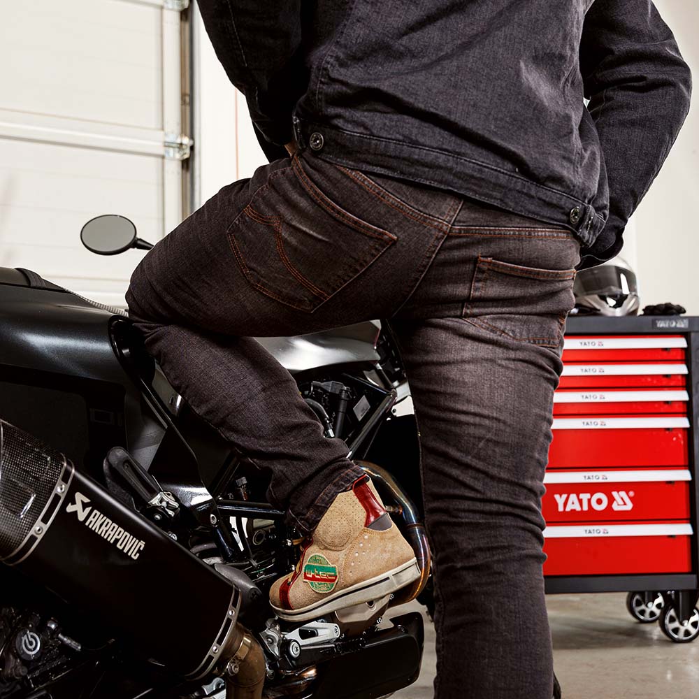 Pánské moto jeansy W-TEC Kancelor šedá 3XL (obrázek 6)