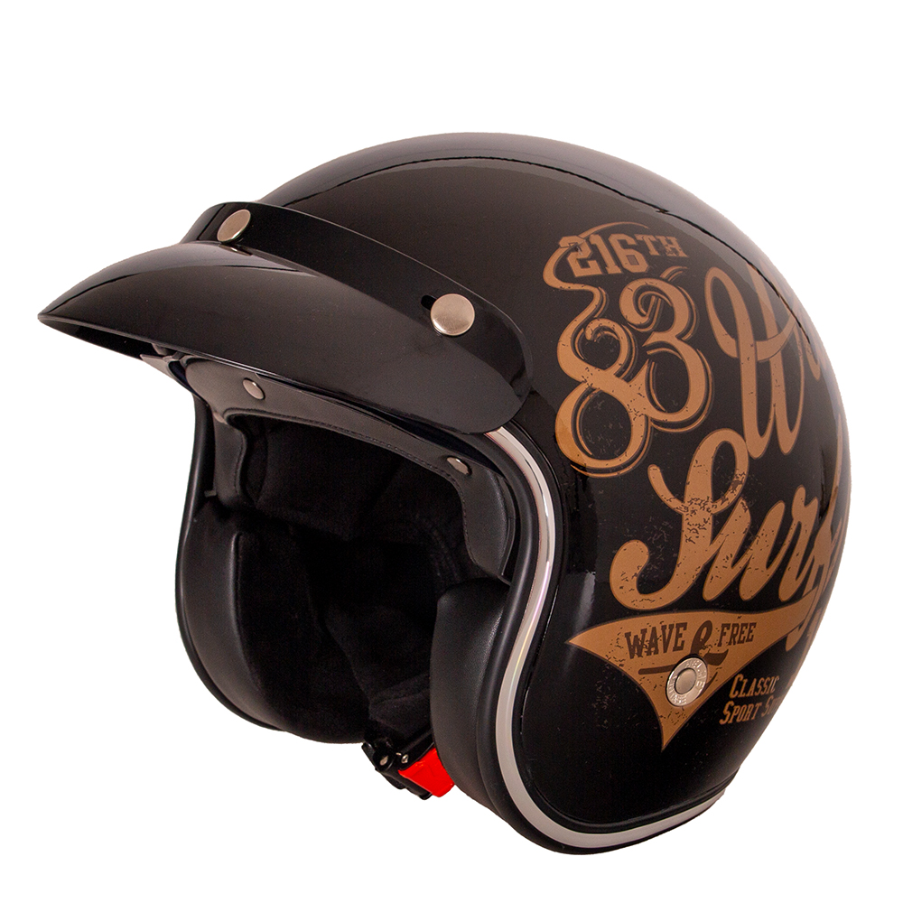 Moto přilba W-TEC Café Racer 3Ways Surf Bronze - S (55-56)