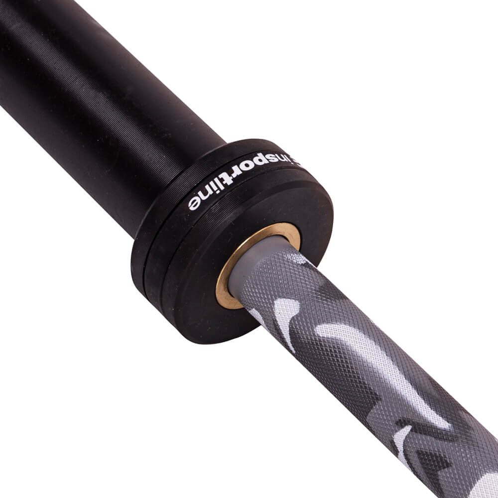 Vzpěračská tyč s ložisky inSPORTline OLYMPIC OB-86 PCMC 220cm/50mm 20kg, do 675kg, bez objímek (obrázek 4)