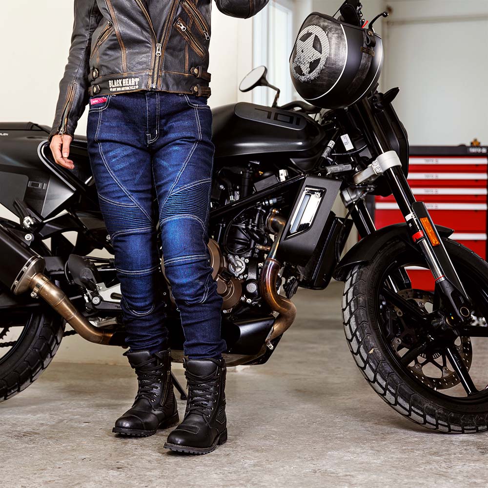 Dámské moto džíny W-TEC Rafael modrá 3XL (obrázek 3)