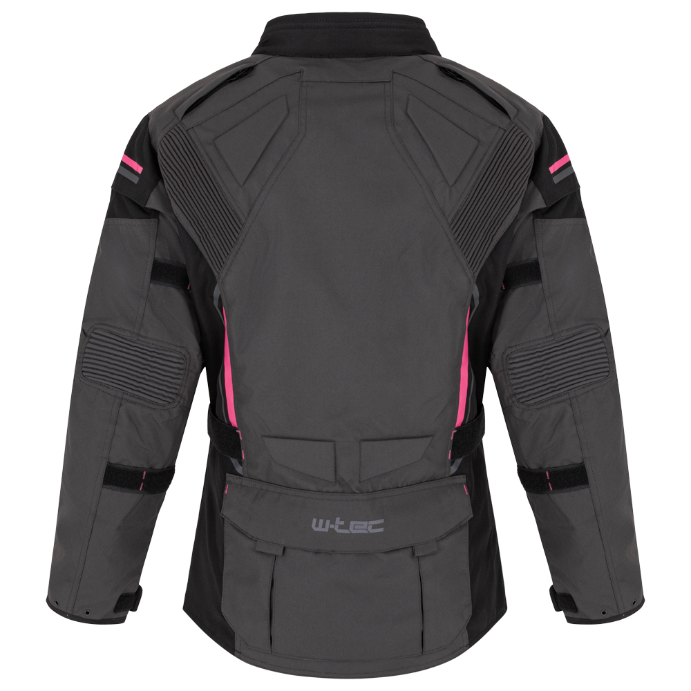 Dámská moto bunda W-TEC Barbata černo-šedo-růžová L (obrázek 6)