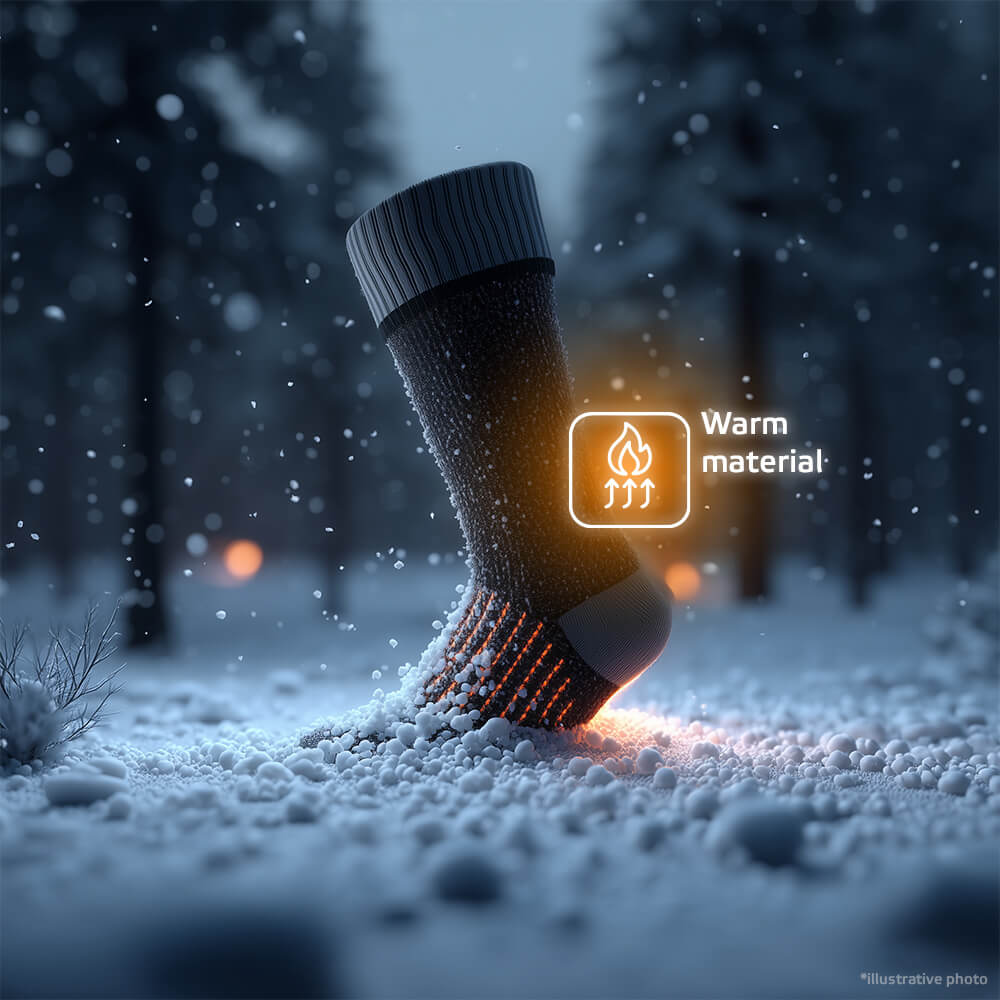 Merino nepromokavé ponožky inSPORTline Pantesa AG+ antibakteriální L (43-46) - Obrázek 7