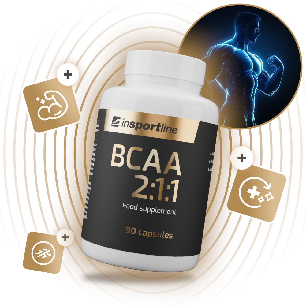 Aminokyseliny inSPORTline BCAA 2:1:1, 90 kapslí - Obrázek 3