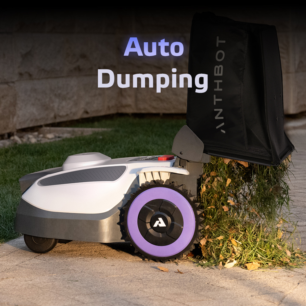 Bezdrátová robotická sekačka Anthbot N8 (1500 m²) se sběračem listí (obrázek 10)