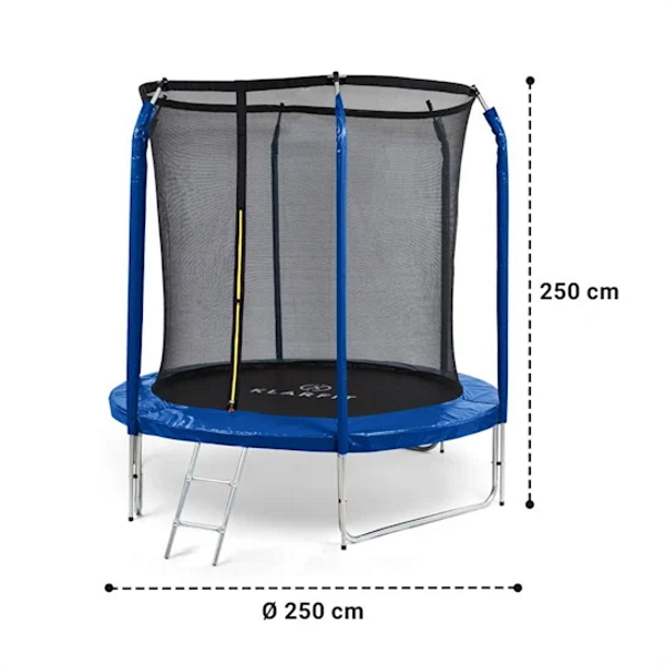 Trampolína KLARFIT Jumpstarter 250 cm modrá - Obrázek 6