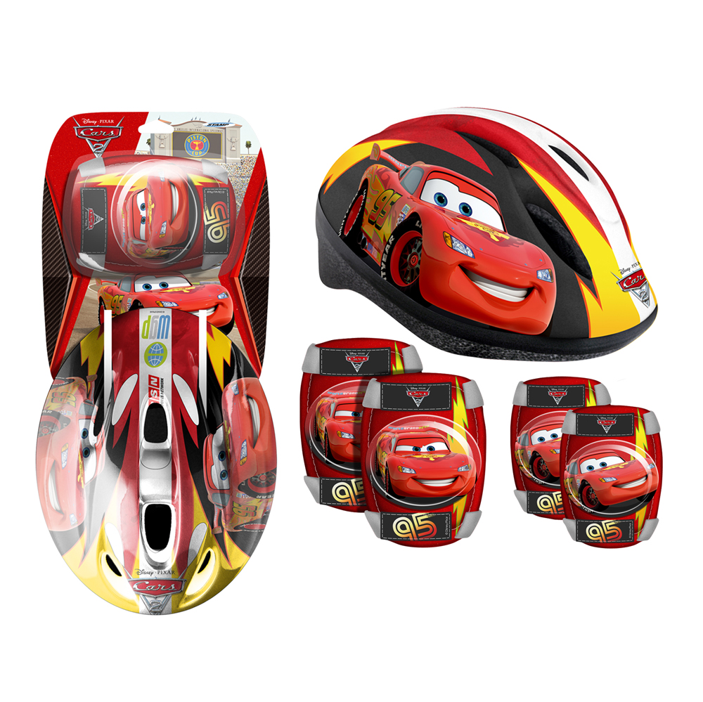 Disney Cars sada helma + chrániče pro děti