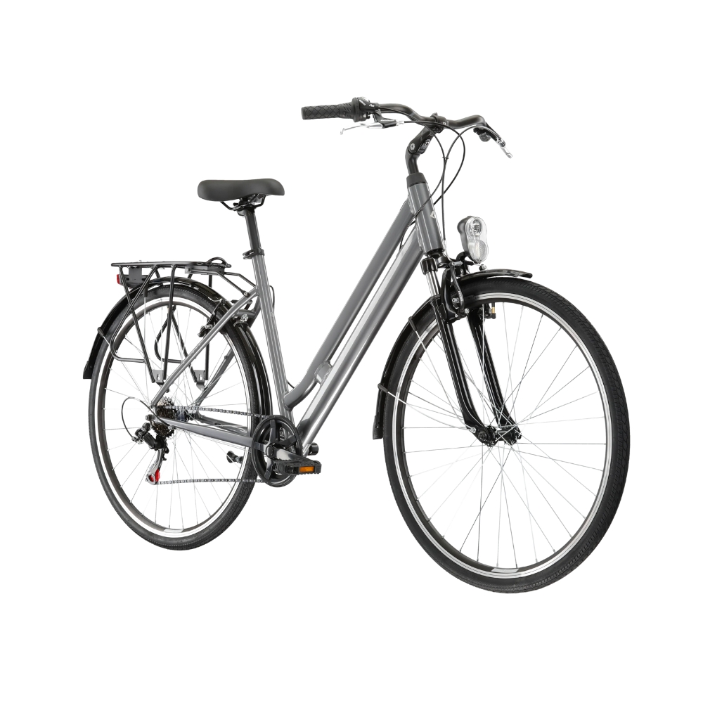 Městské kolo Kross Sentio 1.0 28" - model 2025  grafitová / šedá / lesk  M (20", 168-180 cm)