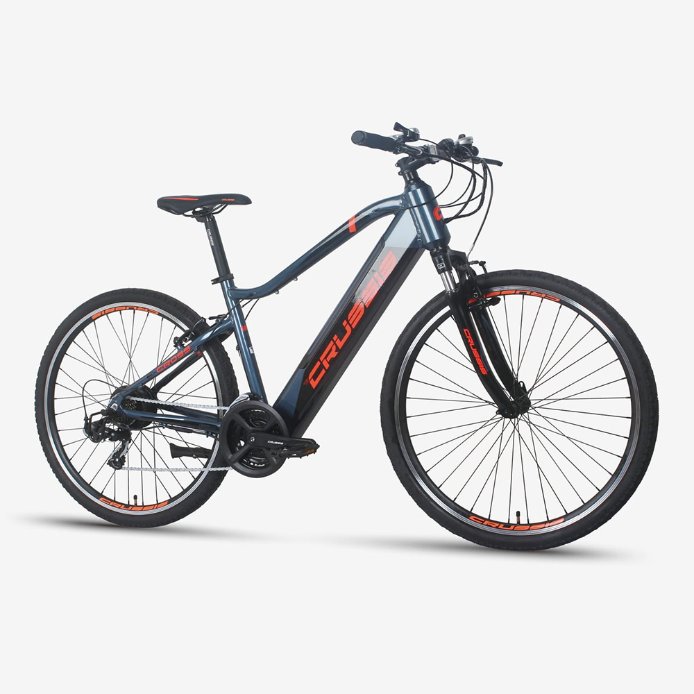 Levně Pánské crossové elektrokolo Crussis e-Cross 1.8 28" 18" (165-180 cm)