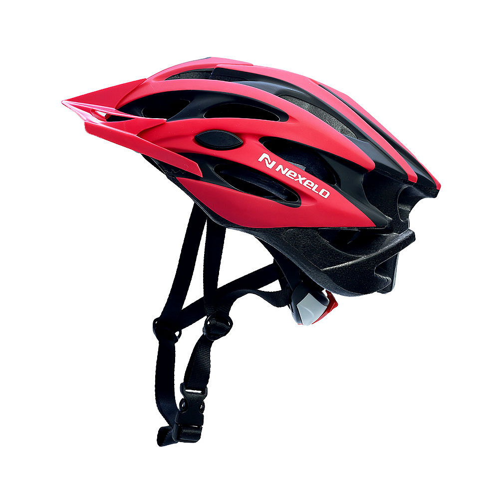 Cyklo přilba Nexelo Straight 430 černo-červená M (55-58)