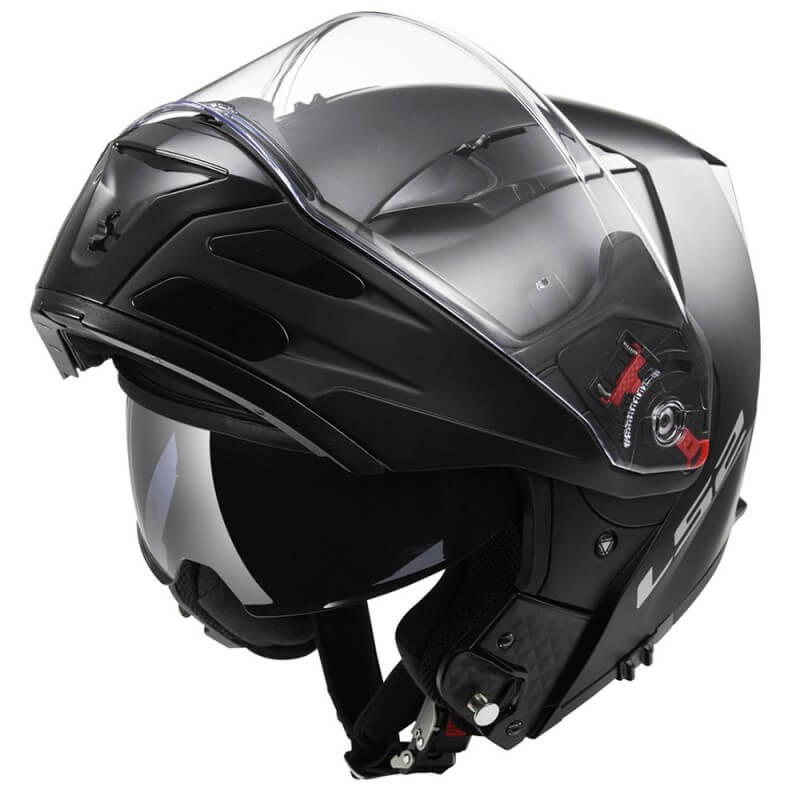 Výklopná moto přilba LS2 FF324 Metro Solid matně černá - S (55-56)