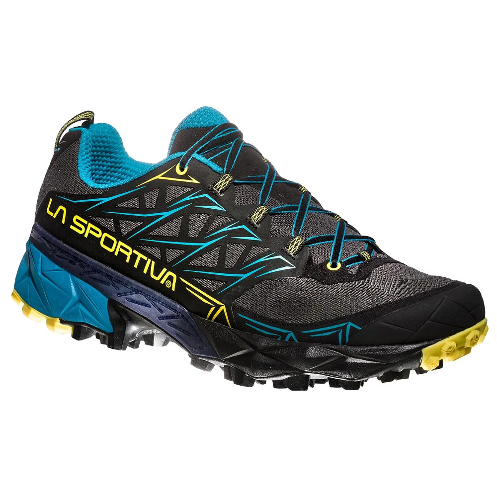 Pánské traliové boty La Sportiva Akyra  Carbon/Tropic Blue  45 - Carbon,Tropic Blue