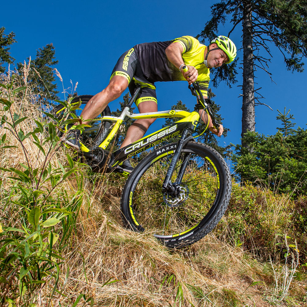 Cyklistický dres s krátkým rukávem Crussis CSW-056 černá-fluo žlutá S - Obrázek 3