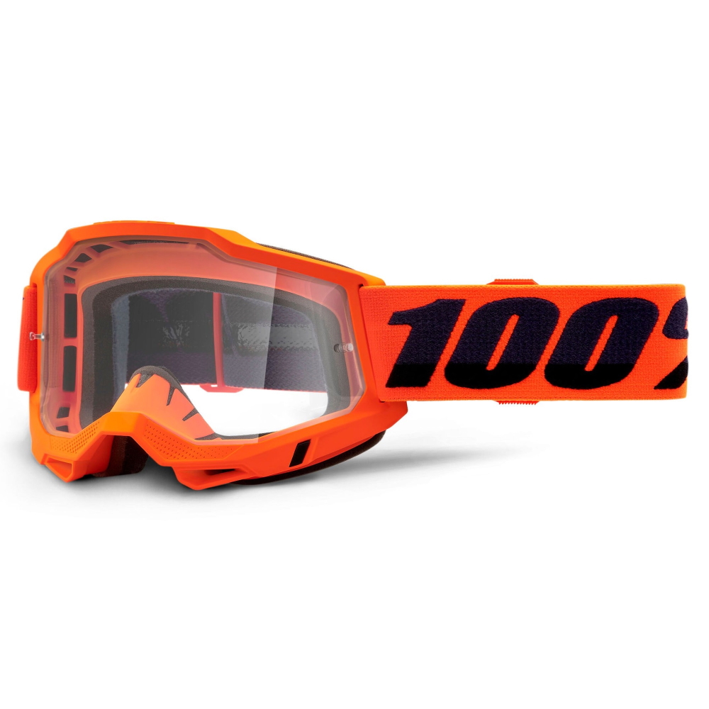 Motokrosové brýle 100% Accuri 2 Orange oranžová, čiré plexi