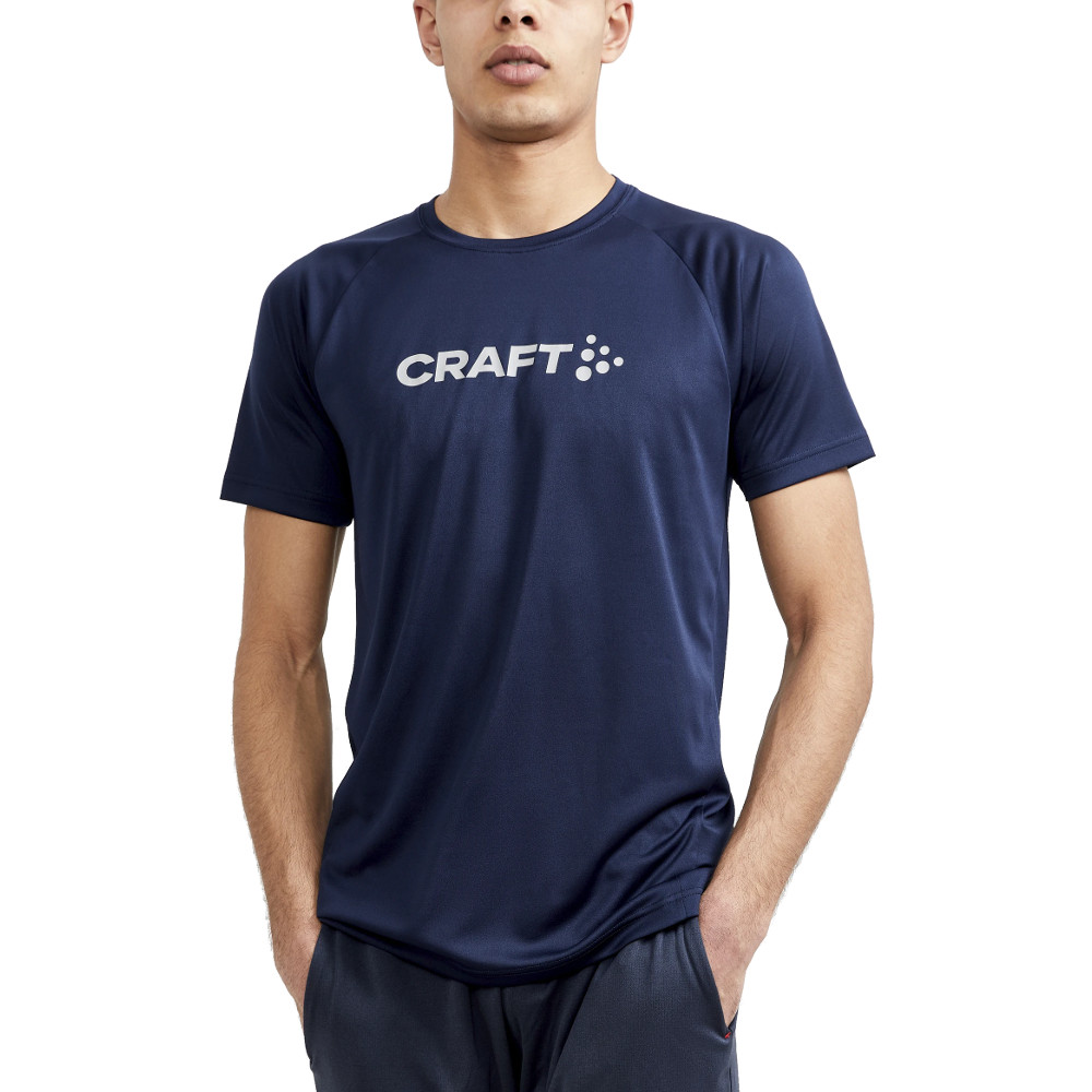 Pánské triko CRAFT CORE Unify Logo tmavě modrá - XS