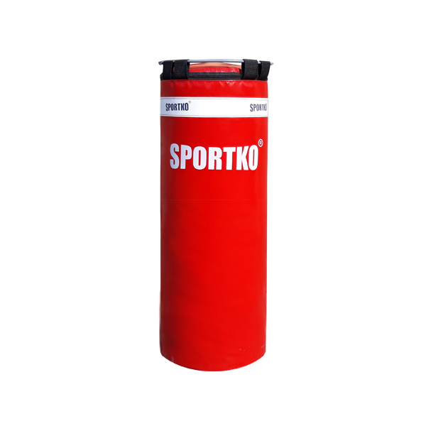 Dětský boxovací pytel SportKO MP5 29x75cm / 12kg červená