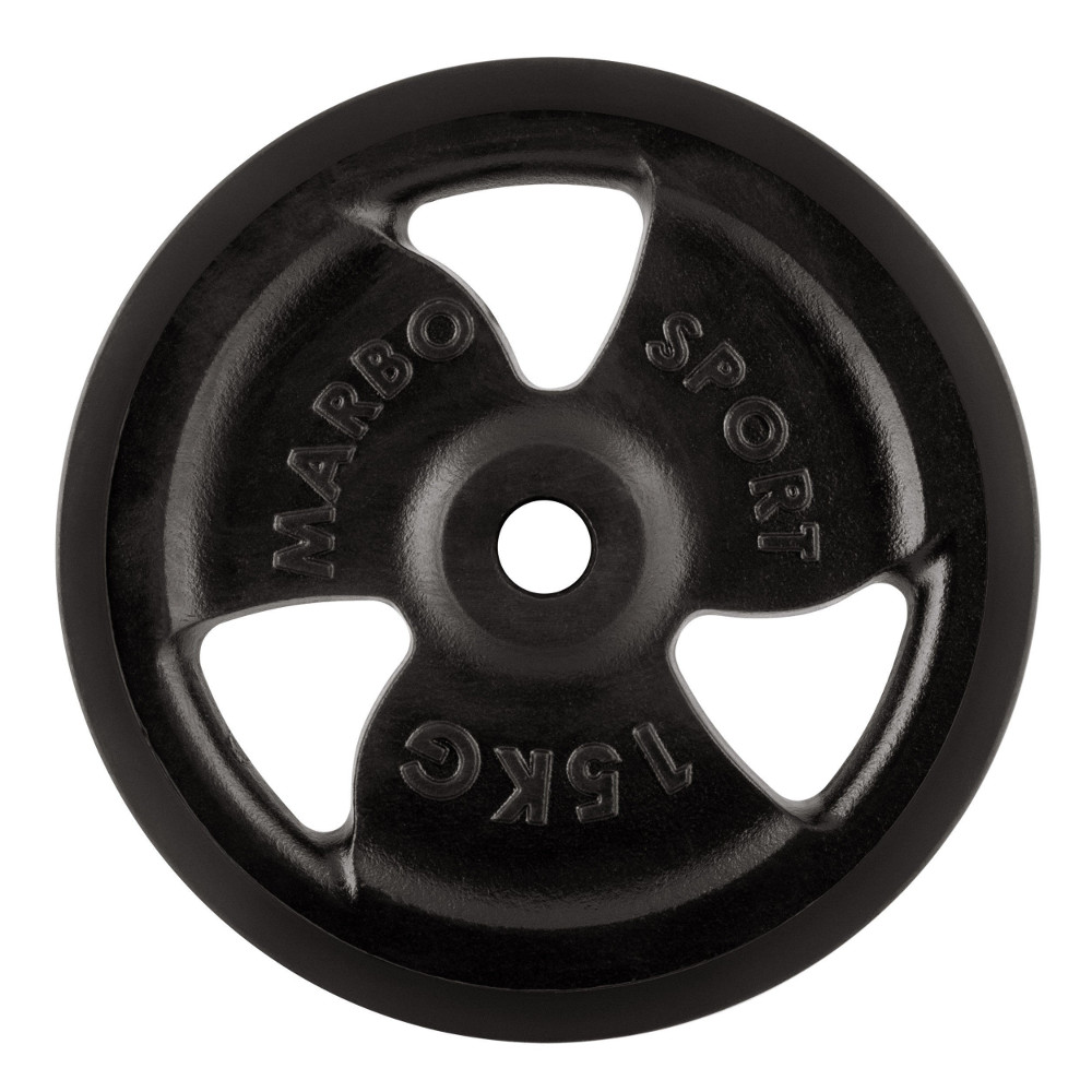 Levně Pogumovaný kotouč Marbo Sport MW-O15G 15 kg 30 mm