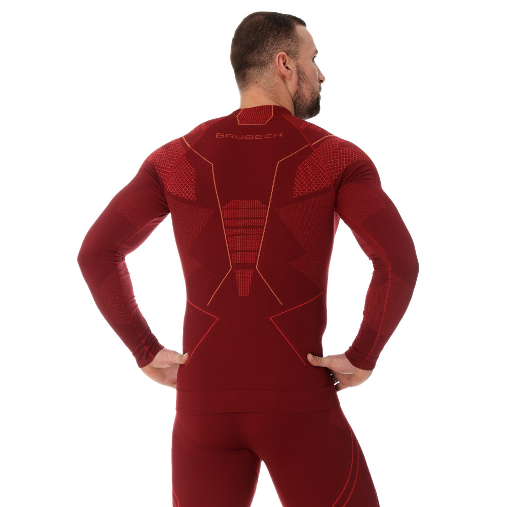 Pánské triko Brubeck Thermo s dlouhým rukávem Black/Blue XL - Obrázek 4