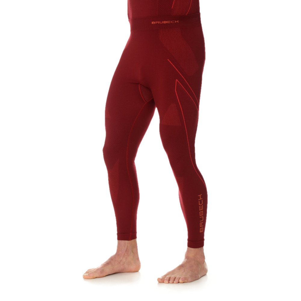 Pánské termo kalhoty Brubeck Thermo Burgundy - XL