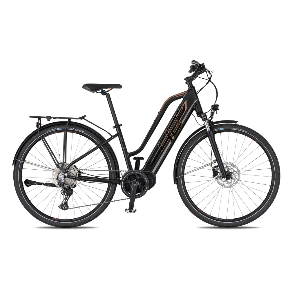 Dámské trekingové elektrokolo 4EVER Marianne Sport Trek - model 2021 černá/bronz - 16"