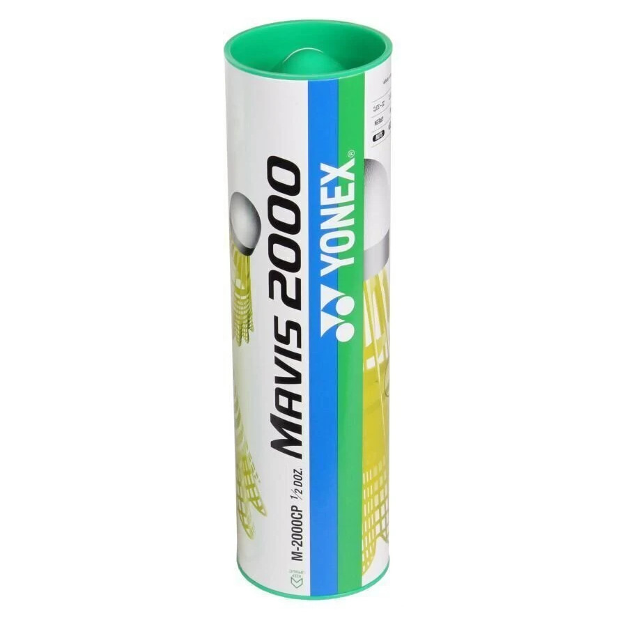 Badmintonové míče Yonex Mavis 2000 - žlutý míček, zelený pruh 6ks - Obrázek 3