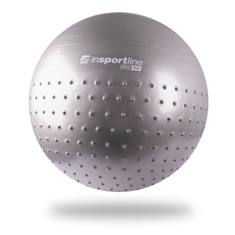 Gymnastický míč inSPORTline Relax Ball 75 cm šedá