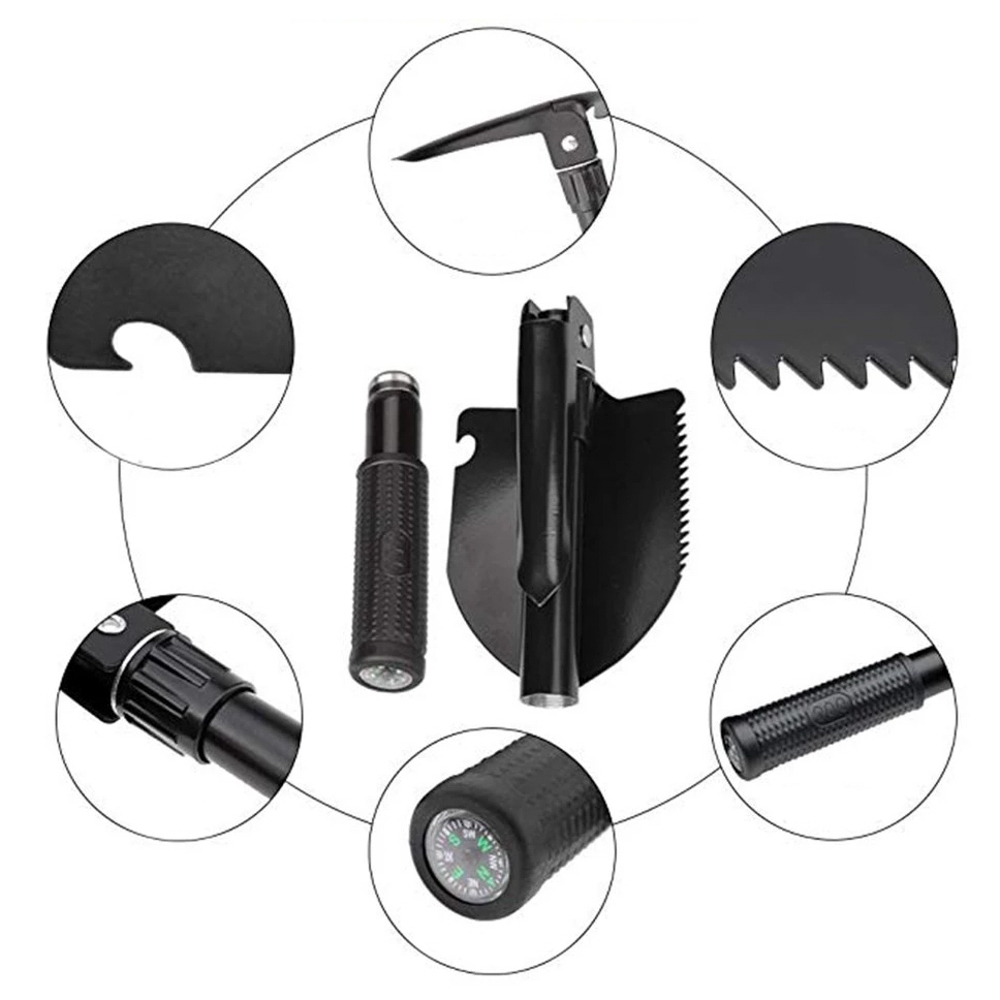 Malá skládací lopatka s kompasem inSPORTline Plegable - Obrázek 4