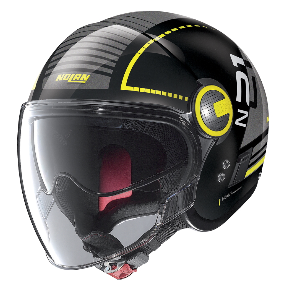 Levně Moto helma Nolan N21 Visor Runabout Metal Black-Yellow L (59)