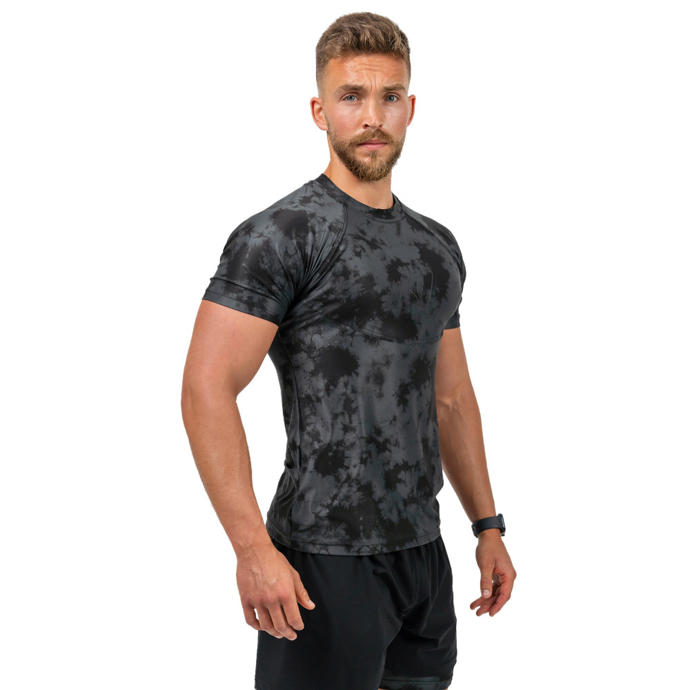 Pánské kompresní tričko Nebbia FUNCTION 340 Black - L