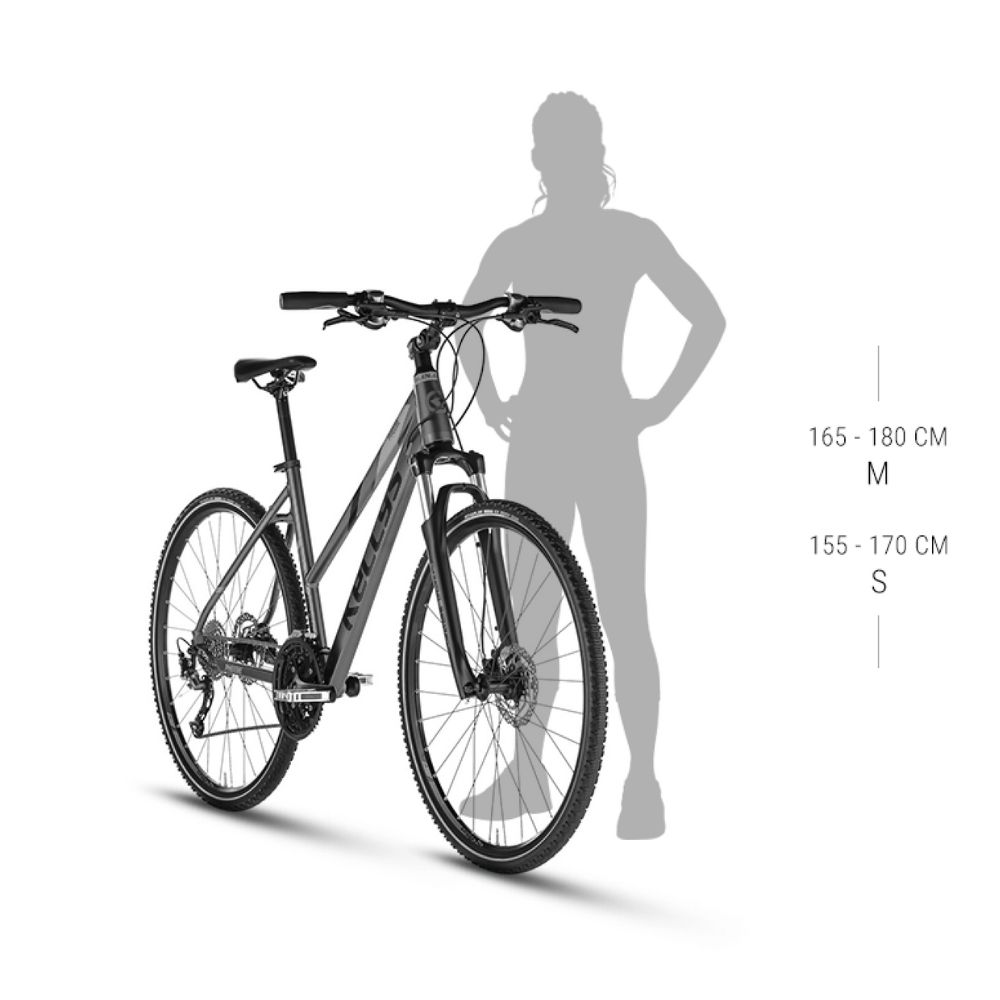 Dámské crossové kolo KELLYS PHEEBE 50 28″ – model 2026 M (19″, 165-180 cm) White