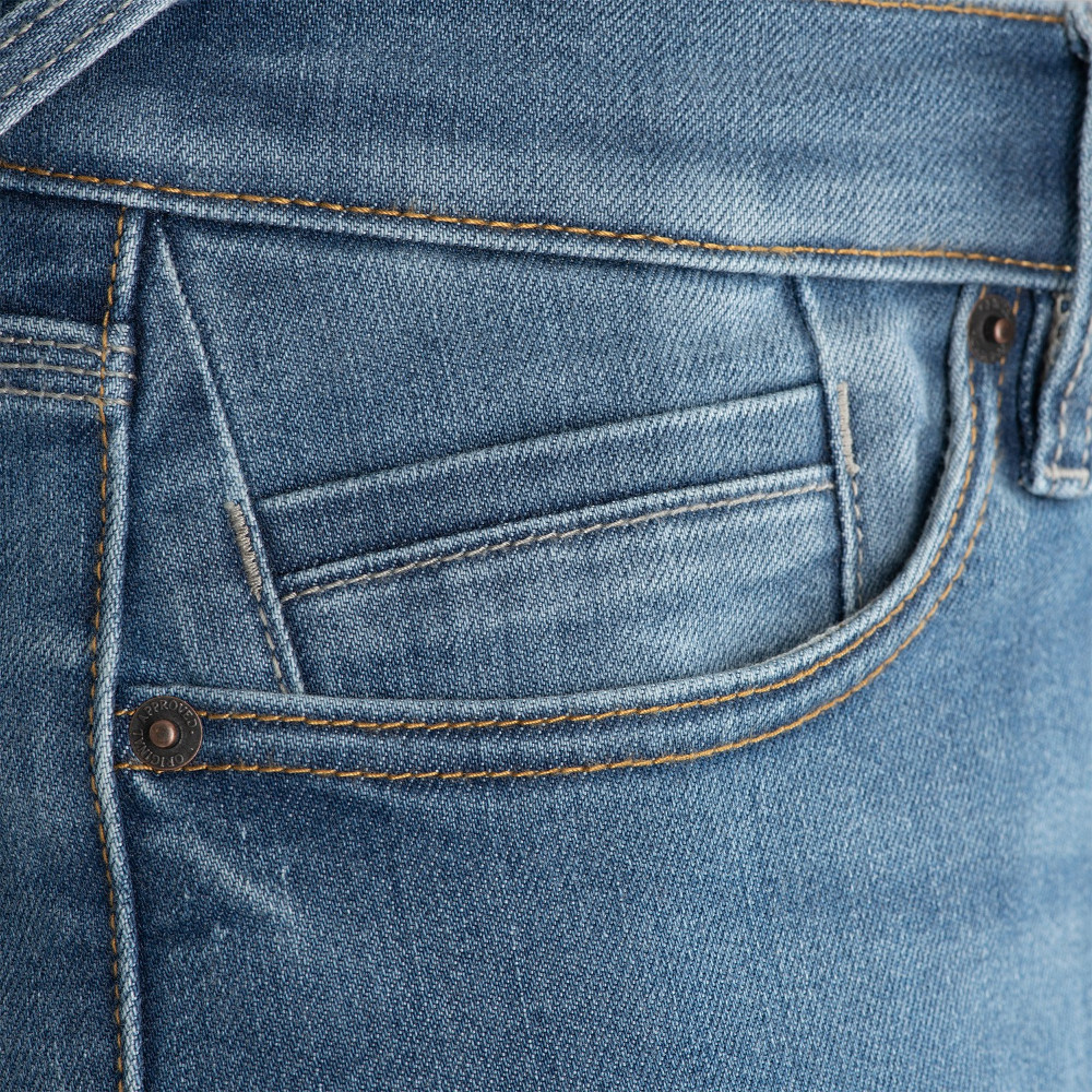 Pánské moto kalhoty Oxford Original Approved Jeans CE volný střih sepraná světle modrá 30/32 (obrázek 11)