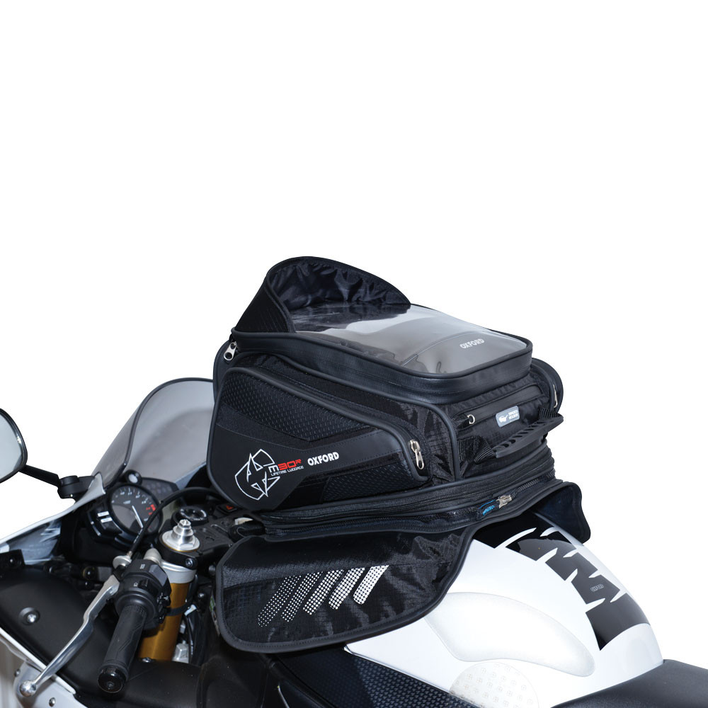 Tankbag na motocykl Oxford M30R 30 l černý s magnetickou základnou - Obrázek 3