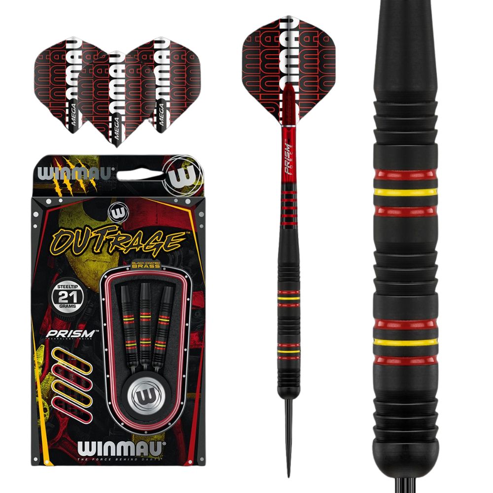 Šipky Winmau Outrage Brass 3ks 20 g - Obrázek 3