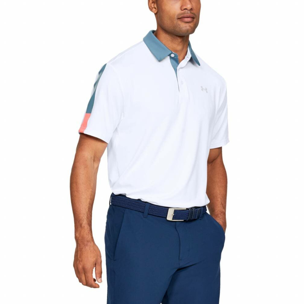 Levně Pánské triko Under Armour Playoff Polo 2.0 White 121 L