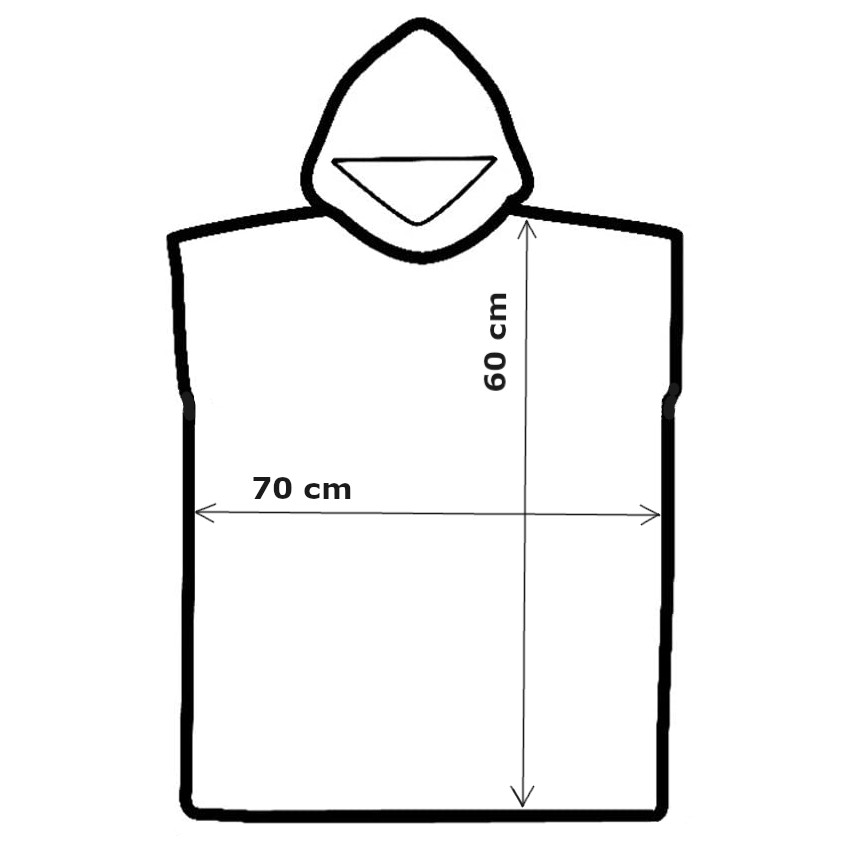 Dětské pončo Aqua Speed Kids Poncho 70x120 cm Royal Blue - Obrázek 2