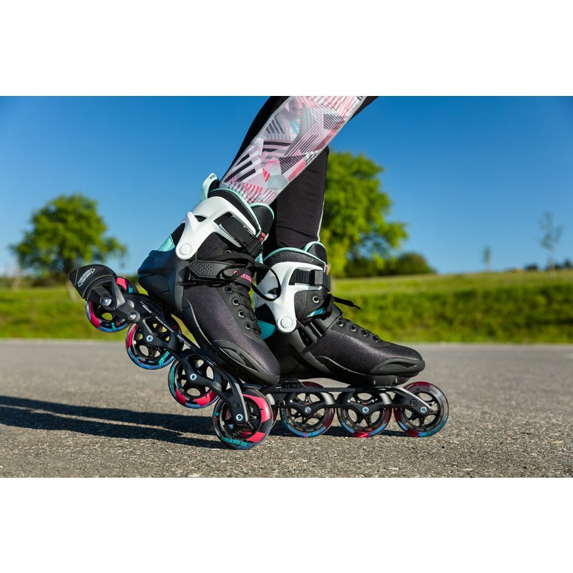 Kolečkové brusle Powerslide Radon Teal 90 Trinity 38