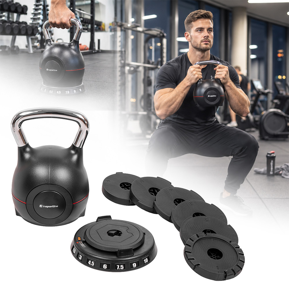 Nastavitelný ketlebel inSPORTline Xtrabell 1,5-10 kg